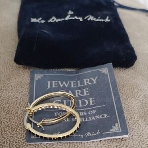 Danbury Mint Elegant Gold and Silver Earrings